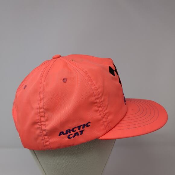 Team Arctic Wear Snapback Hat Pink One Size Solid Vent Holes Vintage USA - Picture 5 of 10